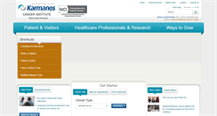 Desktop Screenshot of karmanos.org